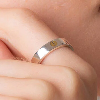 Sterling silver love on sale ring