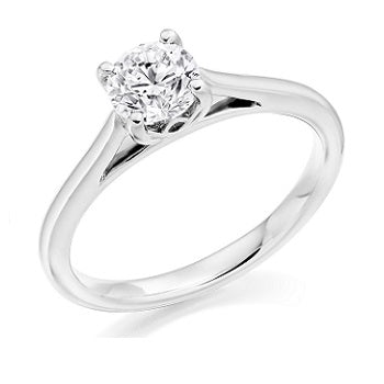 Six prong hot sale round solitaire