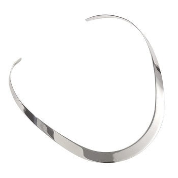 Sterling silver hot sale torque necklace