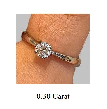 Round Brilliant Cut Solitaire Diamond EngagementRing - Special Offer