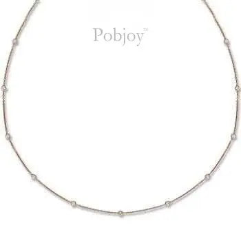 18K Rose Gold Ladies Diamond Necklace 0.50 CTW - Pobjoy Diamonds