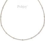 18K Rose Gold Ladies Diamond Necklace 0.50 CTW - Pobjoy Diamonds