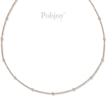 18K Rose Gold Ladies Diamond Necklace 0.50 CTW - Pobjoy Diamonds