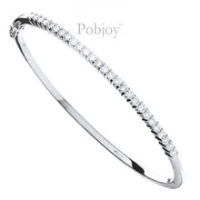 Load image into Gallery viewer, 18K White Gold Diamond Bangle 1.50 Carat