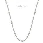 18K White Gold Diamond Necklace 0.50 Carat - Pobjoy Diamonds