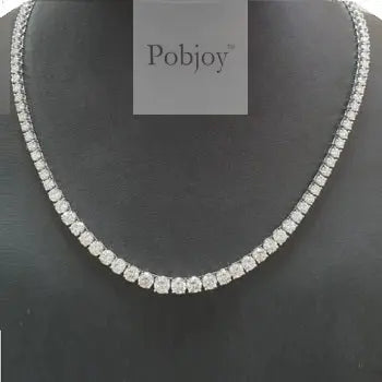 18K White Gold Diamond Necklace 16.00 Carats - Pobjoy Diamonds