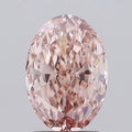 2.00ct Oval Lab Grown Diamond (Colour Fancy Pinkish Brown, Clarity VS1, IGI Certified) - Pobjoy Diamonds