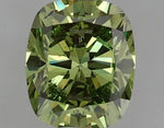 1.01ct Cushion modified Lab Grown Diamond (Colour Fancy Vivid Green, Clarity SI2, IGI Certified) - Pobjoy Diamonds