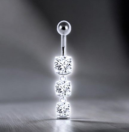 Lab Diamond Dangly Belly Piercing 1.50 Carats