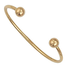 Load image into Gallery viewer, Hollow 9K Gold Baby Torque Bangle