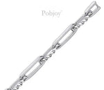 9K Gold Diamond Curb Tennis Bracelet 0.43 Carat - Pobjoy Diamonds