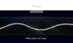 9K Gold Diamond Tennis Bracelet 2.00 Carats - Pobjoy Diamonds