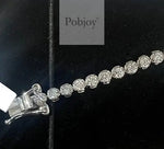 9K Gold Diamond Tennis Bracelet 2.00 Carats - Pobjoy Diamonds