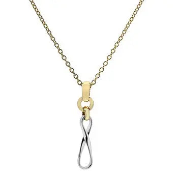 9K White & Yellow Gold Juliette Necklace - Pobjoy Diamonds