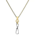 9K White & Yellow Gold Juliette Necklace - Pobjoy Diamonds