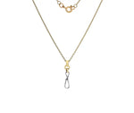 9K White & Yellow Gold Juliette Necklace - Pobjoy Diamonds