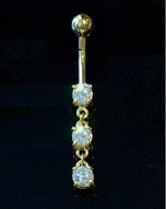 Lab Diamond Drop Belly Ring 0.66 Carat E-F/VS