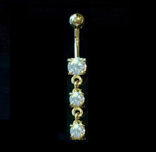 Load image into Gallery viewer, Lab Diamond Drop Belly Ring 0.94 Carat E/VS