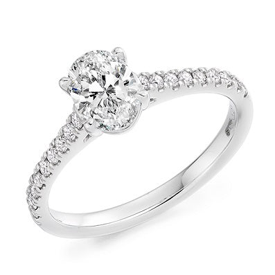 Oval Brilliant Cut Diamond Ring