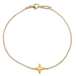 9K Yellow Gold Single Star Bracelet