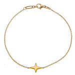 9K Yellow Gold Single Star Bracelet