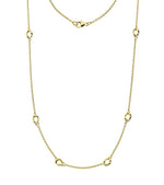 9K Yellow Gold Twist Pendant Necklace