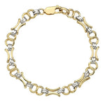 9K Yellow & White Gold Cleopatra Bracelet - Pobjoy Diamonds