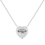 Heart Diamond Necklace 1.16 Carats