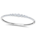 Graduated Diamond Hinged Bangle 1.25 Carats