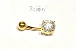 Prong Set Diamond Belly Ring F/VS1- Choice Of Carat Weights