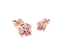 Load image into Gallery viewer, Intense Pink Diamond Stud Earrings