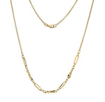 9K Yellow Gold Trombone Necklace