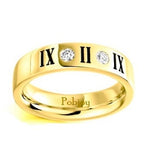 Mens Gold or Platinum Numeral Diamond Ring - Pobjoy Diamonds