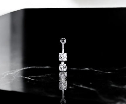 Lab Diamond Dangly Belly Piercing 1.60 Carats - Pobjoy Diamonds