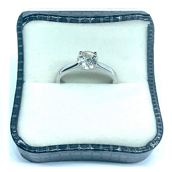 Vintage European Cut Solitaire Diamond Ring - 1 Carat