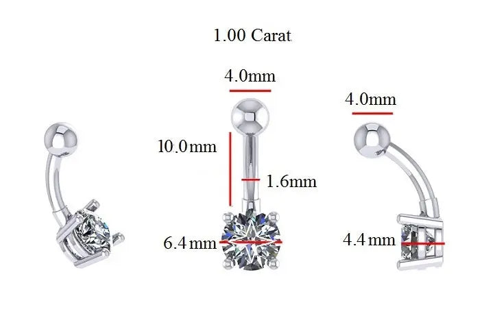 Create your own diamond belly bar