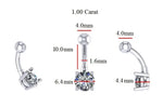 Create your own diamond belly bar