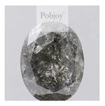 Salt & Pepper Oval Cut Diamond Shoulder Ring 2.30 Carat - Pobjoy Diamonds