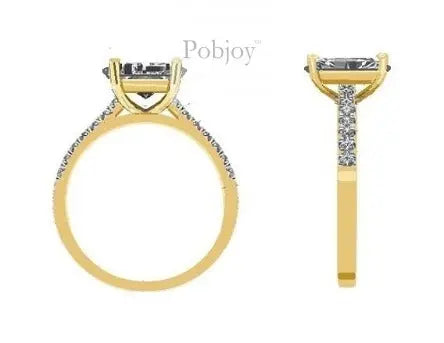 Salt & Pepper Oval Cut Diamond Shoulder Ring 2.30 Carat - Pobjoy Diamonds