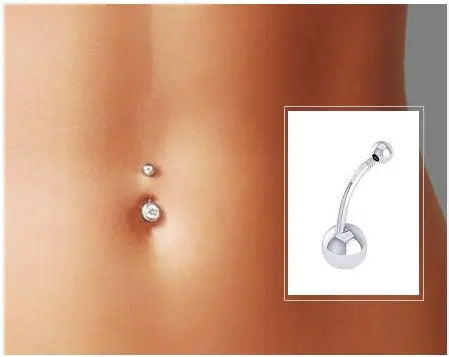 Solitaire Diamond Belly Ring G/Si1