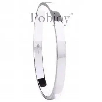 Sterling Silver Ladies Hinged Bangle