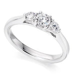 Diamond Trilogy Ring 0.55 Or 0.65 Carats