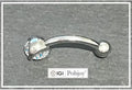 Titanium Lab Diamond Belly Ring 0.33 Carat