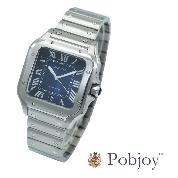 WSSA0030 Cartier Santos Large Pre-Owned. Pobjoy DIamonds