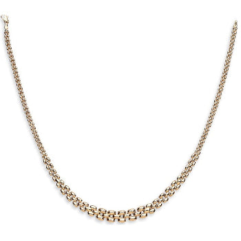 9K Yellow Gold Panther Collerette Necklace