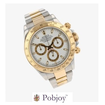 ROLEX DAYTONA MEN'S STEEL & YELLOW GOLD WATCH 2012 - POBJOY DIAMONDS