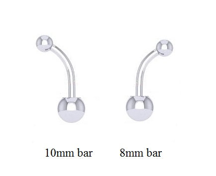 Platinum Belly Bar-Pobjoy Diamonds