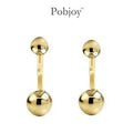 Plain Gold or Platinum Belly Bar-Pobjoy Diamonds