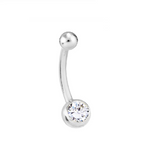 Diamond Solitaire Belly Bar F/VS1- Pobjoy Diamonds