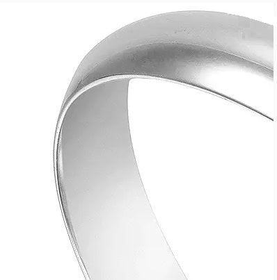 Sterling Silver Wide Round Stacking Bangle